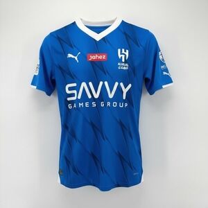 Puma Al-Hilal FC 2023-24‎ Home Jersey Blue Mens Medium Pro League Soccer NWT